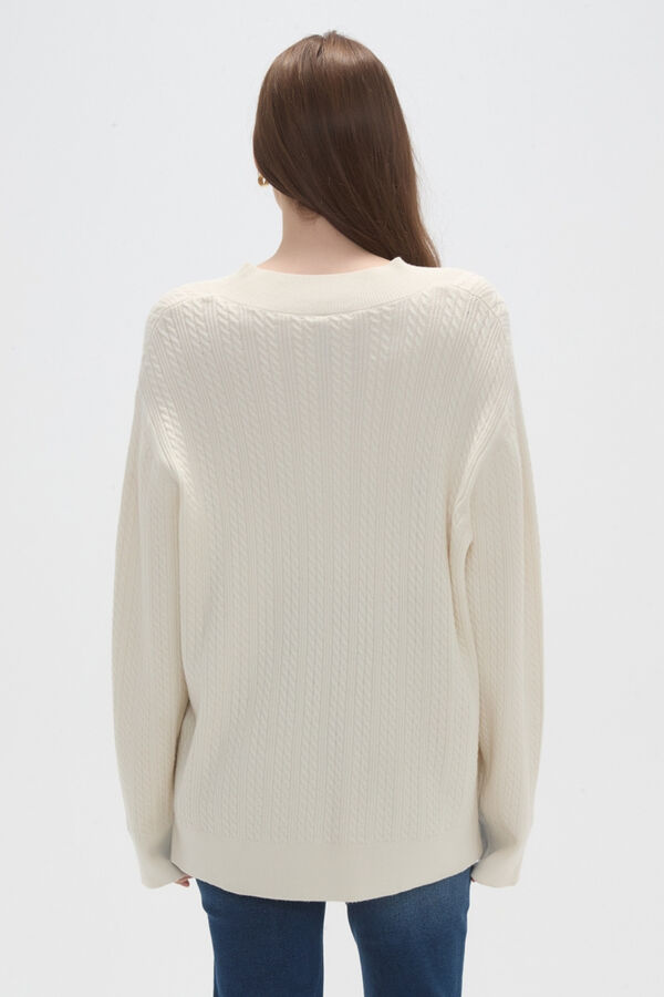 SWEATER VARSITY CRUDO / NATURAL image number null
