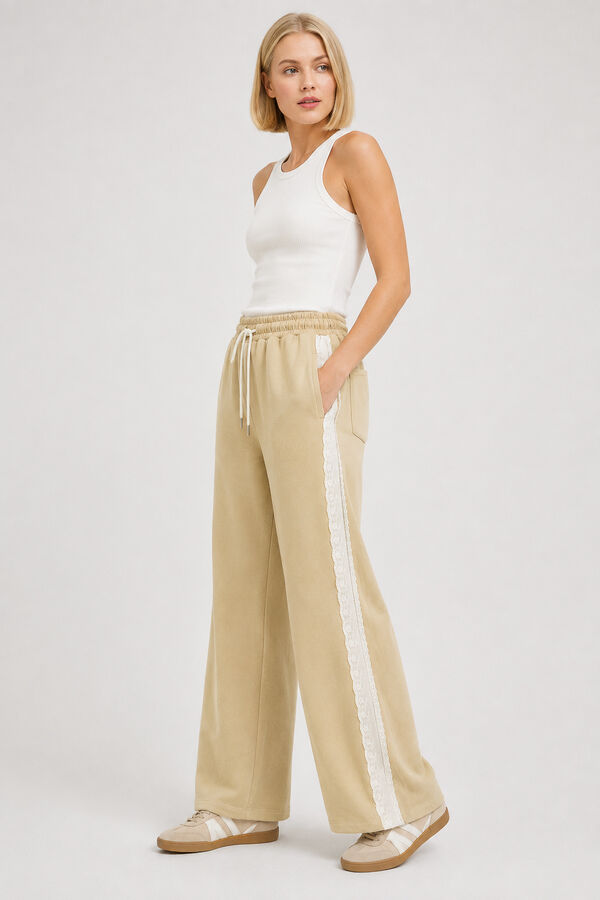 PANTALON DEPORTIVO ERYTH BEIGE image number null