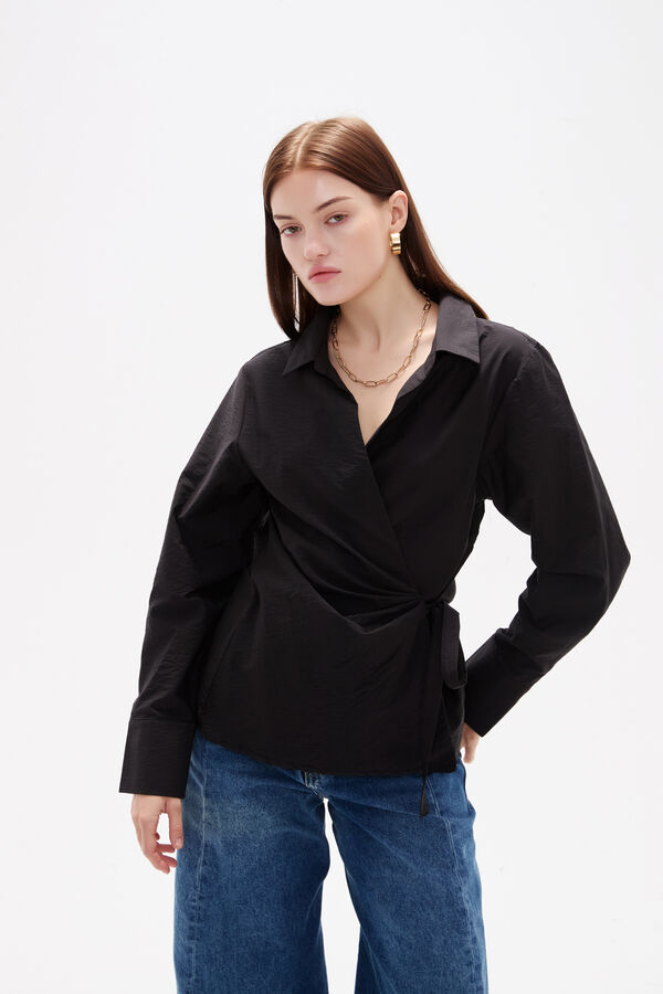 CAMISA ARUNA NEGRO image number null
