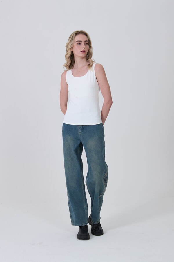 MUSCULOSA ABRIOLA MARFIL  / OFF WHITE image number null