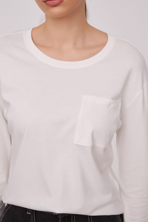 REMERA DUPLA MARFIL  / OFF WHITE image number null