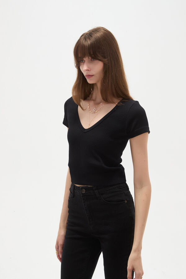 REMERA BIEBS 70809 NEGRO image number null