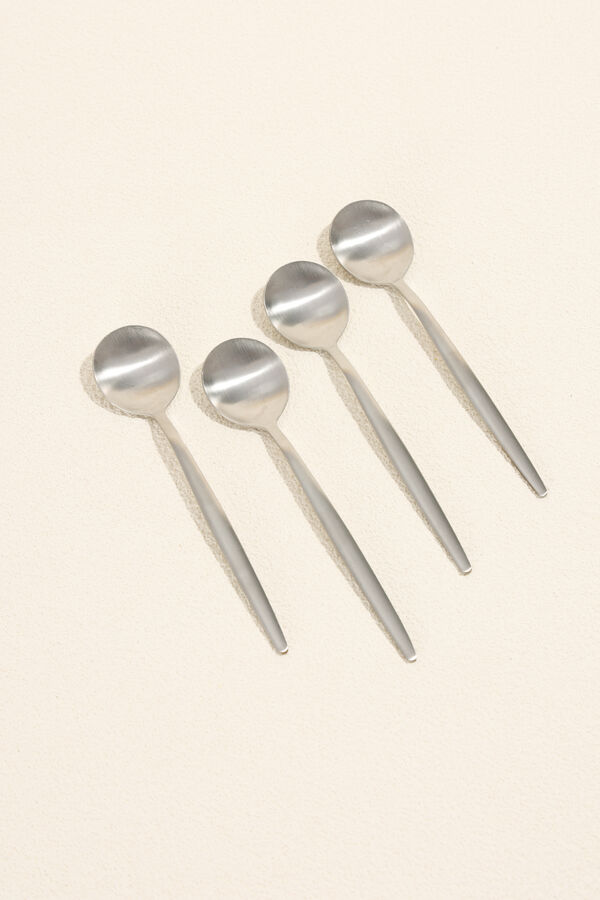 Cuchara de T&eacute; Fiordo, Set 4 un. Plateado COLOR UNICO image number null