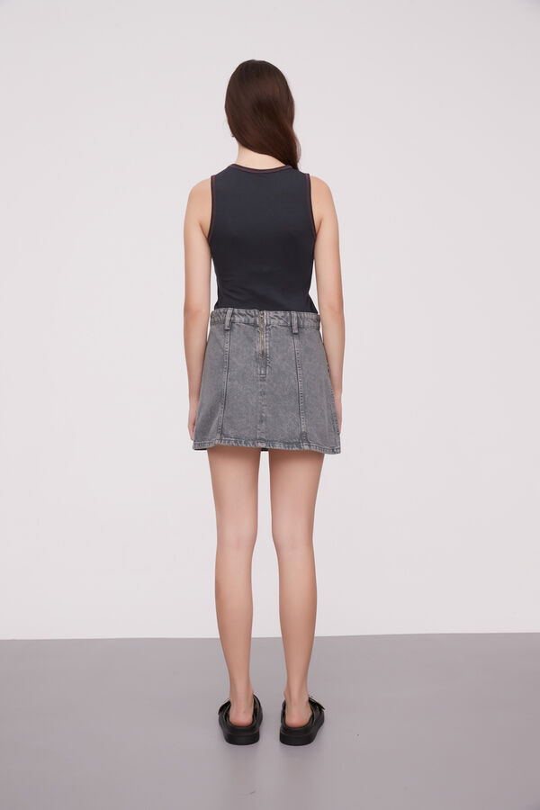 FALDA GUIOSA GRIS MEDIO image number null