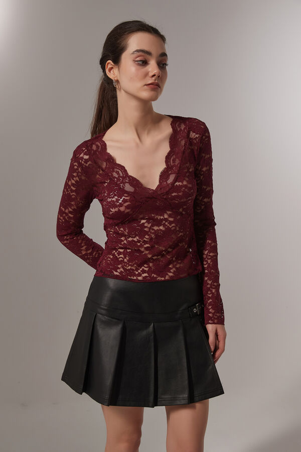 REMERA SANDPLA BORDEAUX image number null
