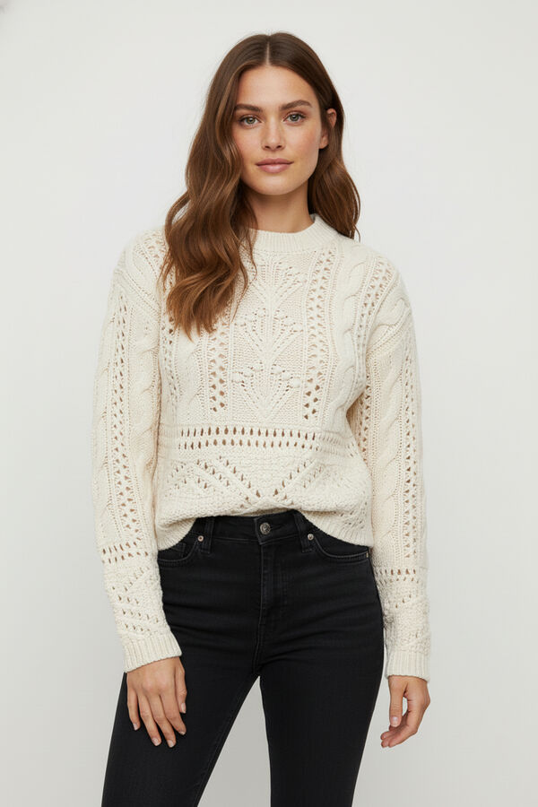 SWEATER RANCA MARFIL  / OFF WHITE image number null