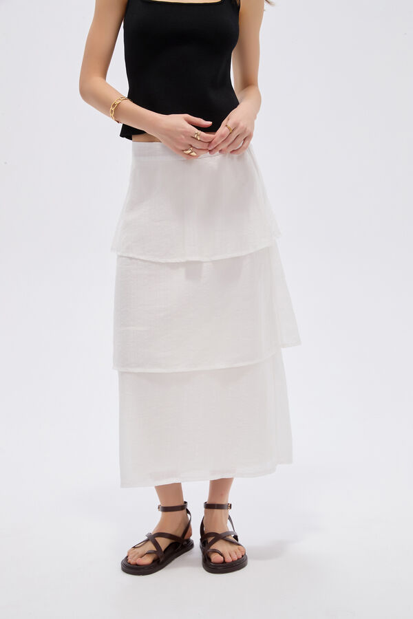 FALDA PEXLON 70809 MARFIL  / OFF WHITE image number null