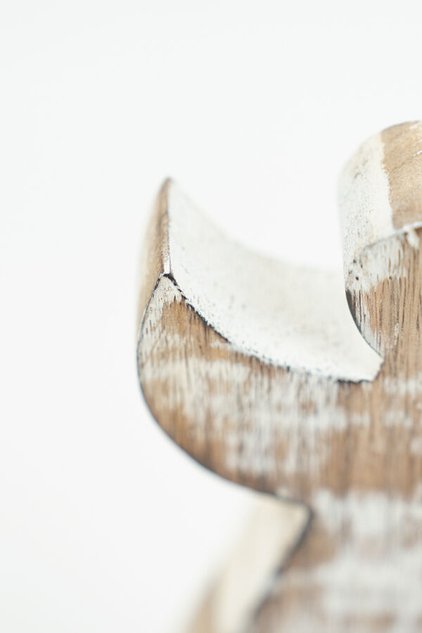 Deco Navidad &Aacute;ngel de Madera con Base COLOR UNICO image number null