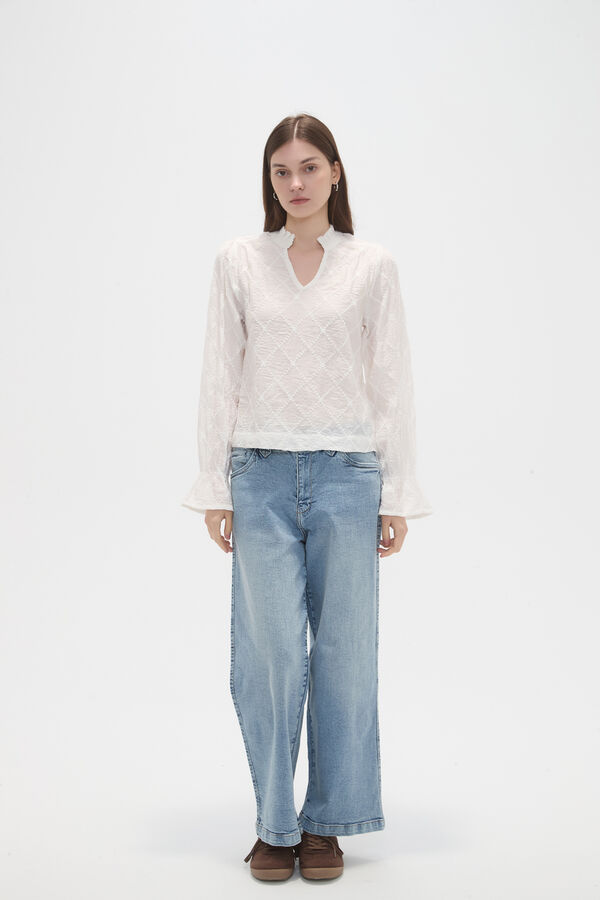BLUSA ORYVAL MARFIL  / OFF WHITE image number null