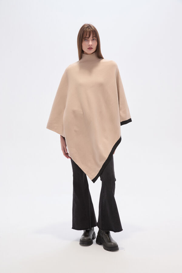 PONCHO TALIREL BEIGE image number null