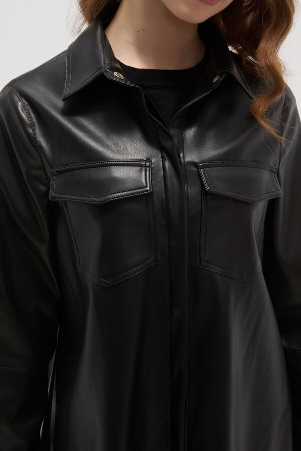 SOBRECAMISA NAWAH NEGRO image number null