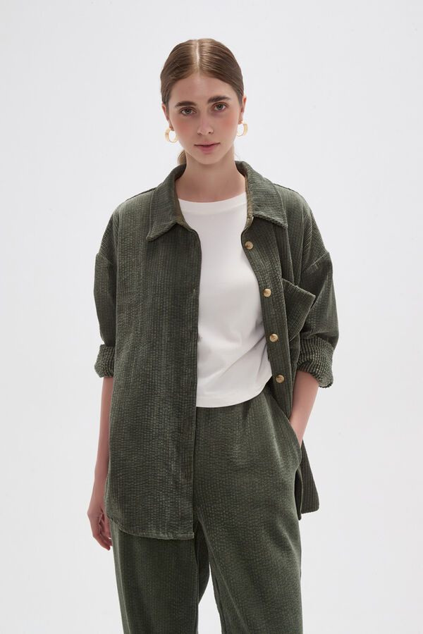 CAMISA LIGU VERDE OLIVA image number null