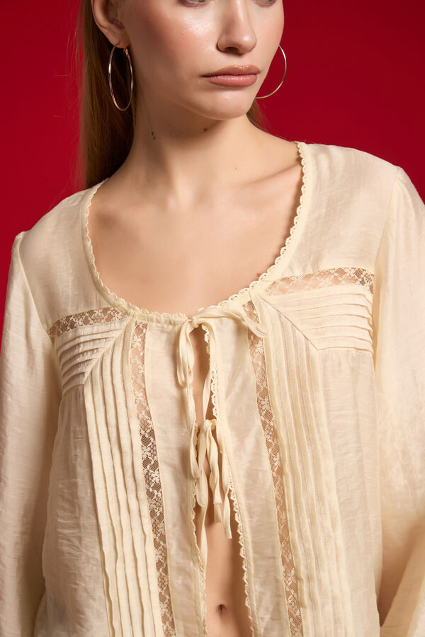 BLUSA ILARI 70607 CRUDO / NATURAL image number null