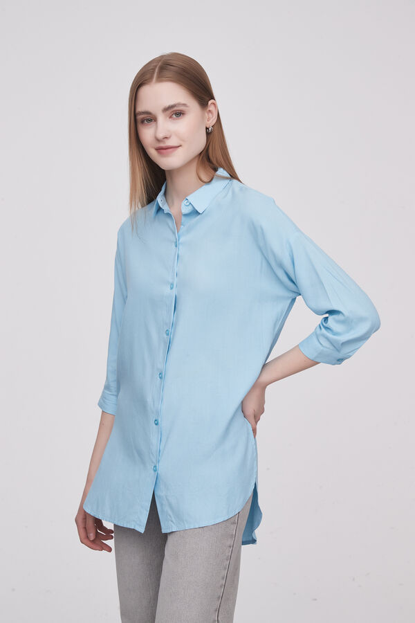 CAMISA DUTTS CELESTE image number null