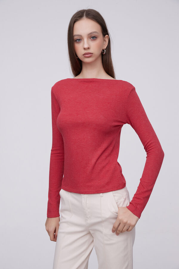 REMERA BILDEIN ROJO OSCURO image number null