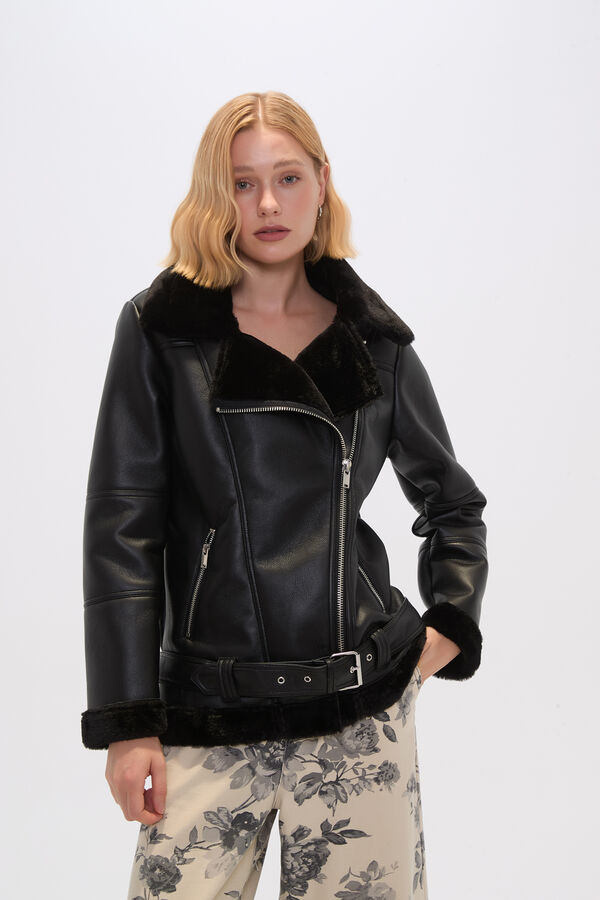 CHAQUETA CAROLU NEGRO image number null