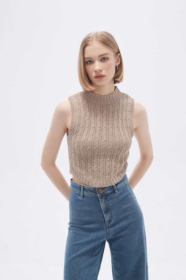 CHALECO ROZET BEIGE