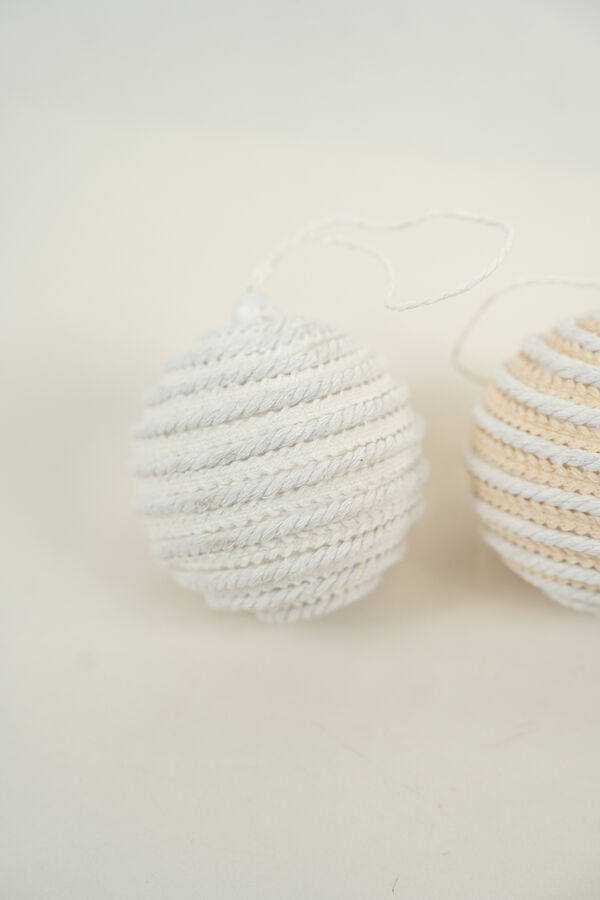 Colgante Esferas Crochet, 3un. COLOR UNICO image number null