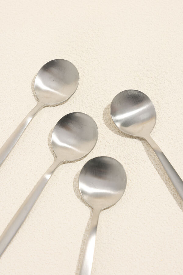 Cuchara de T&eacute; Fiordo, Set 4 un. Plateado COLOR UNICO image number null