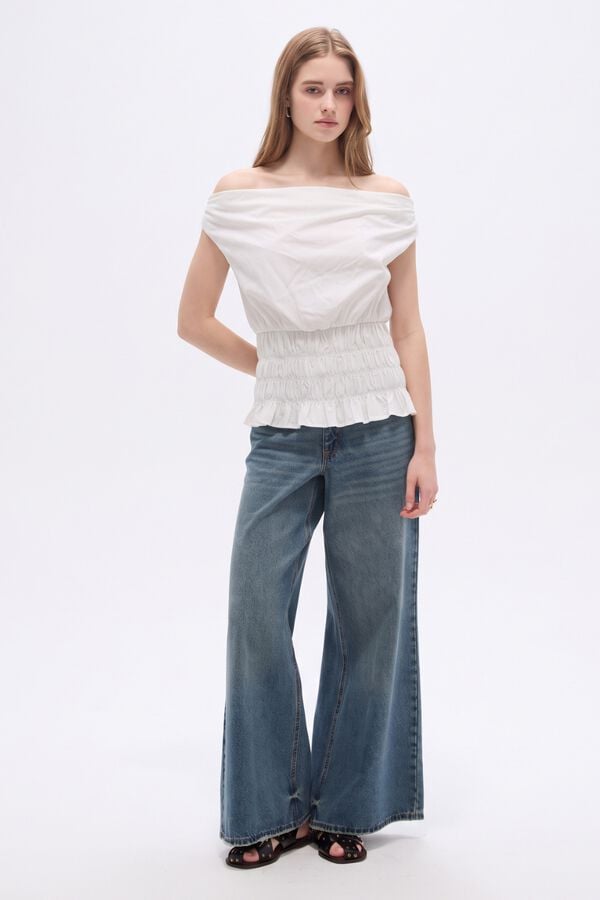 BLUSA TILAER 70809 MARFIL  / OFF WHITE image number null