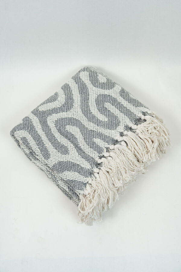 Manta DOODLE GRIS OSCURO image number null