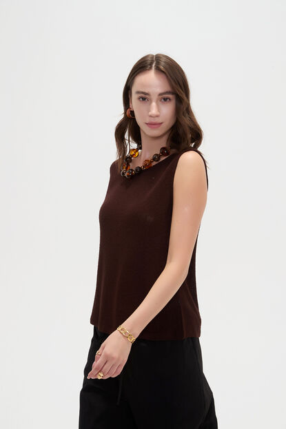 MUSCULOSA IKAT 70809 CHOCOLATE image number null