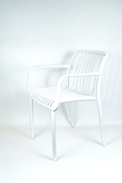 Silla Mar con Posabrazos BLANCO image number null