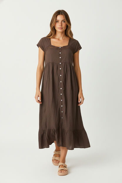 VESTIDO SURENIA TAUPE / MINK / VISON image number null
