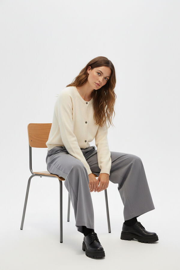 CARDIGAN SHAMER CRUDO / NATURAL image number null
