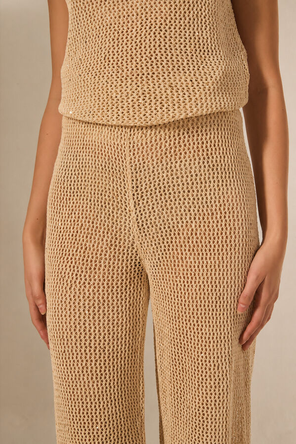 PANTALON TEJUNE DORADO image number null