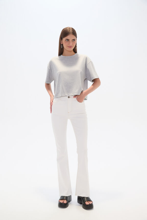 PANTALON HAUCH MARFIL  / OFF WHITE image number null