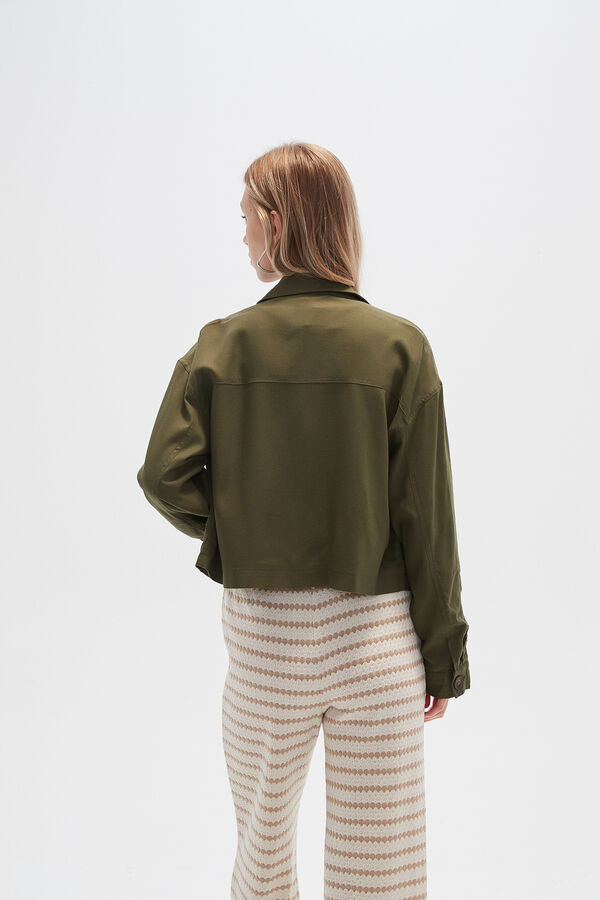 CHAQUETA MINARA VERDE OLIVA OSCURO image number null