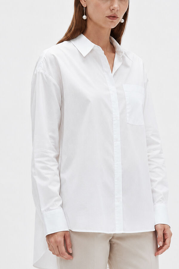 CAMISA TUNNIS 70607 MARFIL  / OFF WHITE image number null