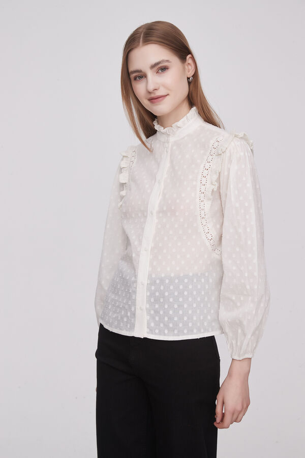 CAMISA DONTCA MARFIL  / OFF WHITE image number null