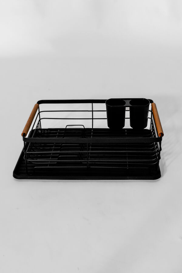 Organizaci&oacute;n y Limpieza Escurridor de Platos Un Nivel 8 NEGRO image number null