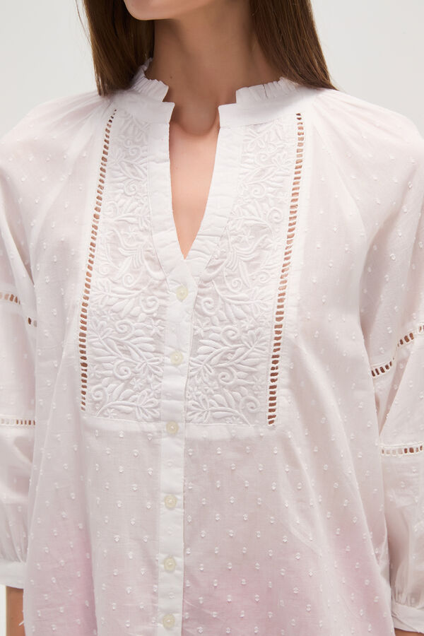 BLUSA SHETLAND BLANCO image number null