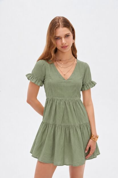 VESTIDO KALEU 70809 MENTA OSCURO image number null