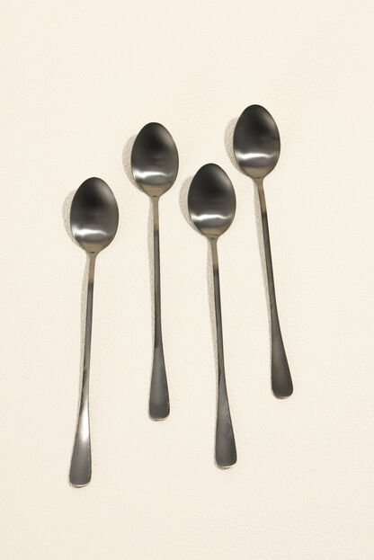 Cuchara mango largo Olivo Set 4 un. Negro COLOR UNICO image number null