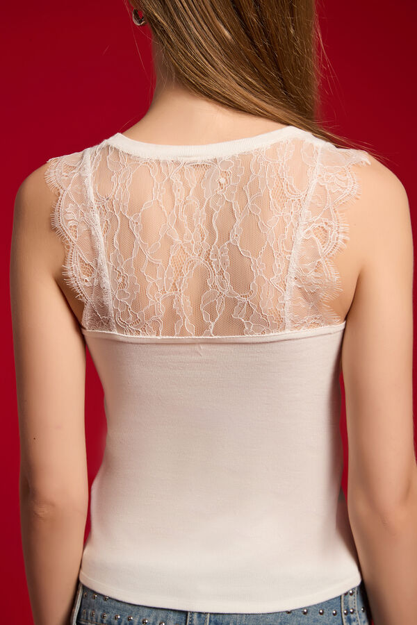 MUSCULOSA RAF 70809 MARFIL  / OFF WHITE image number null