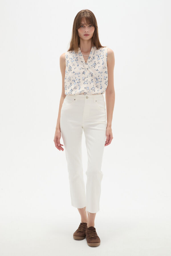 PANTALON VILEHADA 70607 MARFIL  / OFF WHITE image number null