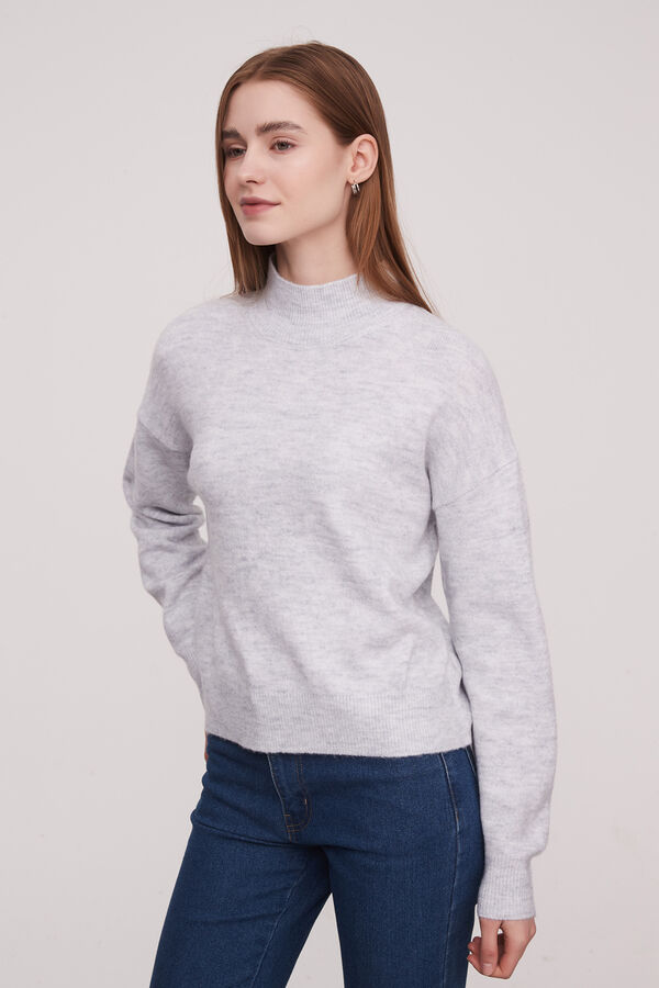 SWEATER CRISHELL GRIS MELANGE image number null