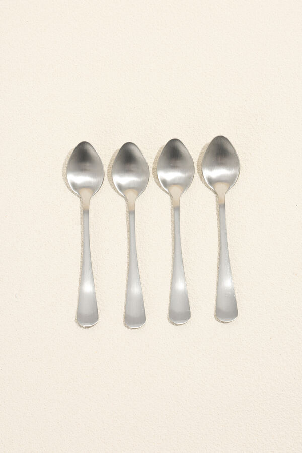 Cuchara para caf&eacute; Olivo Set 4 un. Plateado COLOR UNICO image number null
