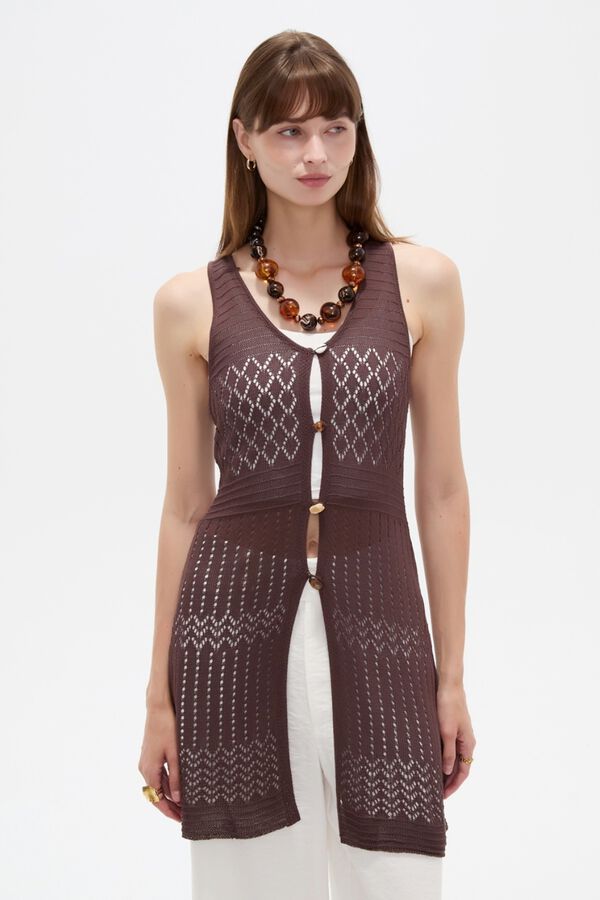CHALECO MORNA 70809 CHOCOLATE image number null