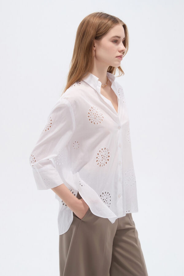 CAMISA BOW 70607 BLANCO image number null
