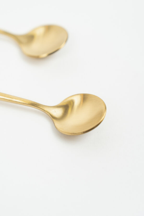 Cuchara Mango largo Fiordo, Set 2 un. Dorado COLOR UNICO image number null