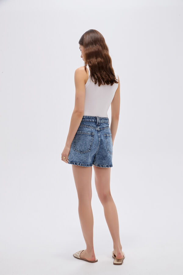 SHORT BALVIK 70809 AZUL GRISACEO image number null