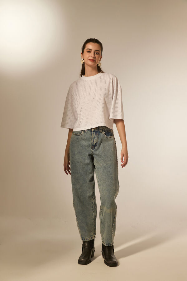 PANTALON JUREA CELESTE GRISACEO image number null
