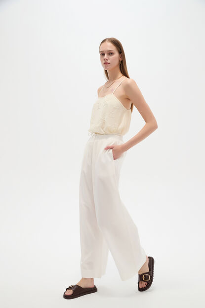 PANTALON ALVORI 70809 MARFIL  / OFF WHITE image number null