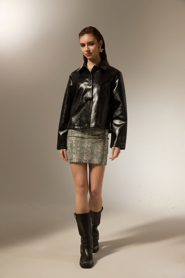 CHAQUETA TASHIRA NEGRO image number null