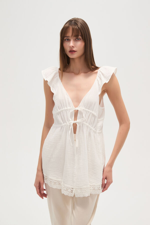 BLUSA ZEFIR BLANCO image number null